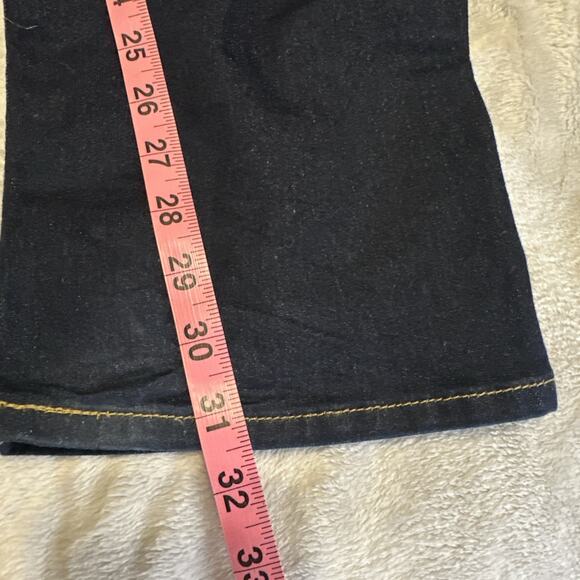 LEVI’S 724 HIGH RISE STRAIGHT Jeans Women’s Size 34 US 16 Dark Wash Stretch - Picture 11 of 13